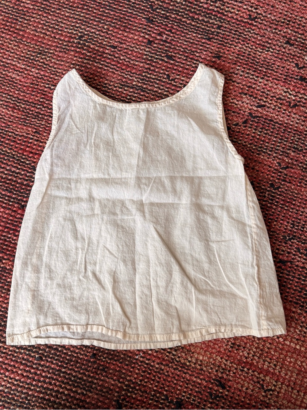 Caramel Kids Cream Sleeveless Under-Tank Top